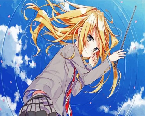 Cute Kaori Miyazon paint by numbers