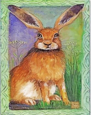Cute Brown Hare paint by numbers