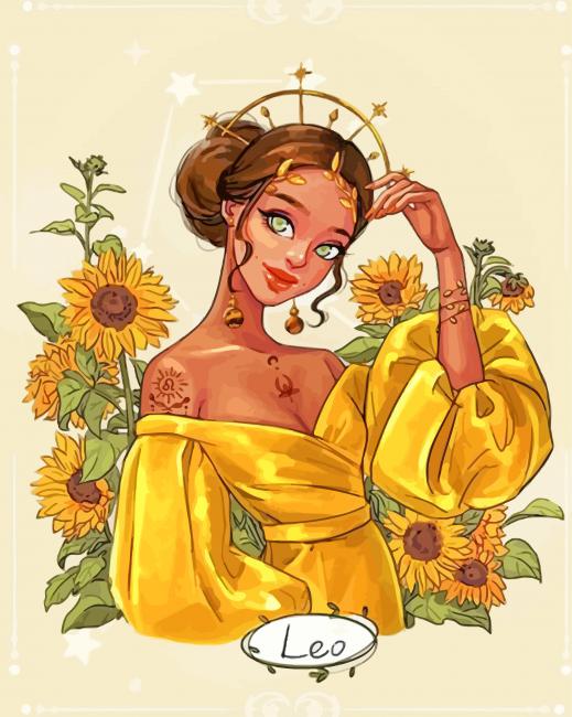 Gorgeous Leo Lady paint by numbers