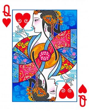 Queen Chinese Card paint by nummbers