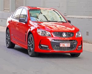 Red Holden paint by numbers