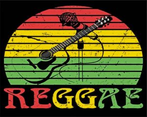 Reggae Music Poster paint by numbers