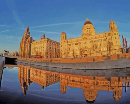 Royal Liver Building Paint by numbers