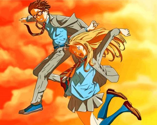 Shigatsu Wa Kimi No Uso Kaori paint by numbers