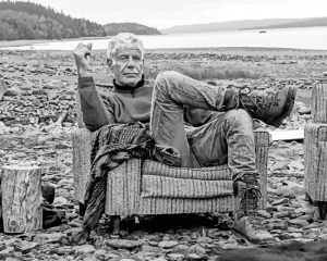 Anthony Bourdain paint by numbers