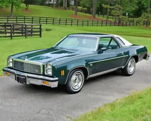 Chevy Malibu Old Car paint by numbers