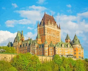 Fairmont Le Chateau Frontenac Quebec paint by numbers