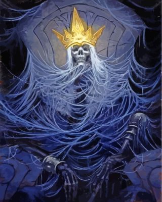 Fantasy Skull Crown Paint by numbers