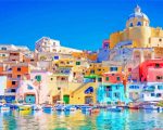 Italy Naples Buildings Paint by numbers