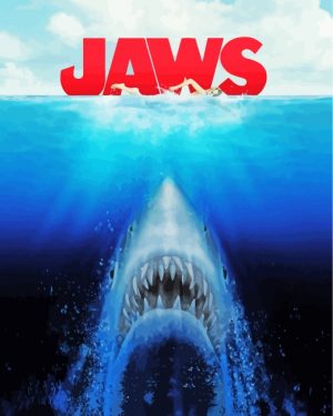 Jaws Movie Poster paint by numbers