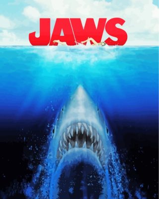 Jaws Movie Poster paint by numbers