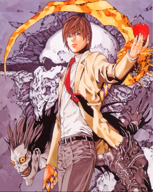 Light Yagami Manga Anime Paint by numbers