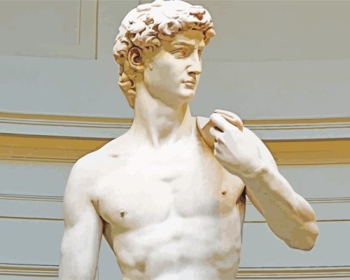 Michelangelo Sculpture paint by numbers