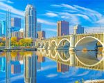 Minnesota City Buildings Paint by numbers