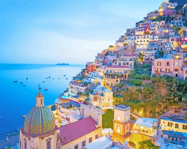 Naples Buildings Paint by numbers