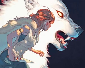Studio Ghibli Mononoke Paint by numbers