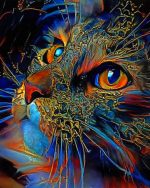 Aesthetic Cat paint by numbers