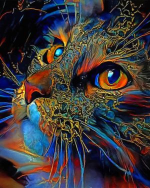 Aesthetic Cat paint by numbers