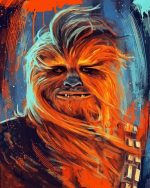 Aesthetic Chewbacca Star Wars paint by numbers