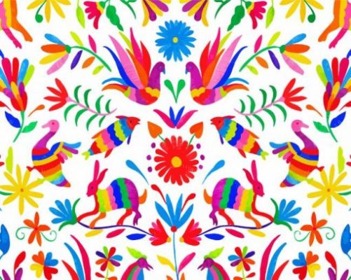 Aesthetic Mexican Otomi paint by numbers