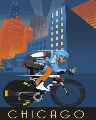 chicago cycling paint by numbers