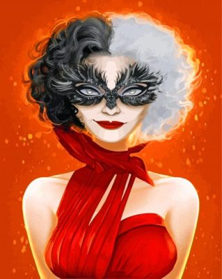 Cruella Illustration paint by numbers