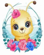 Cute Bee Insect paint by numbers paint by numbers
