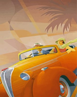 Aesthetic Deco Couple paint by numbers