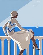 Deco Lady Illustration paint by numbers