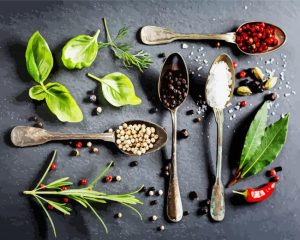 Food Spices paint by numbers