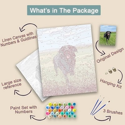 personalized paint by numbers kit