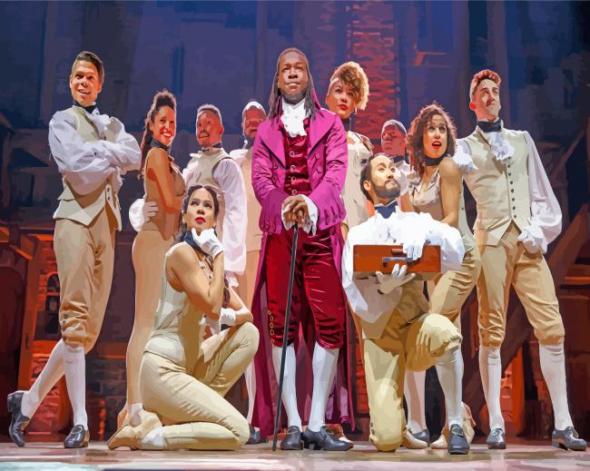 The Stage Play Hamilton paint by numbers