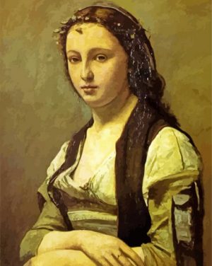 The Woman With A Pearl Corot paint by numbers