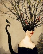 Tree Woman panel paint by numbers