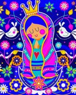 Aesthetic Virgencita Plis paint by numbers