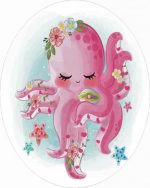 Baby Cute Octopus panels paint by numbers