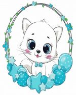 Cute Baby Cat paint by numbers