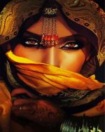 Desert Queen Lady paint by numbers