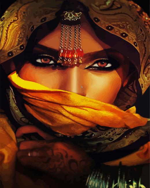 Desert Queen Lady paint by numbers