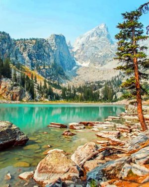 Glacier National Park paint by numbers