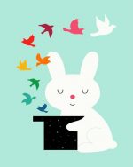 Magician Bunny paint by numbers