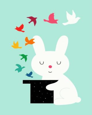 Magician Bunny paint by numbers