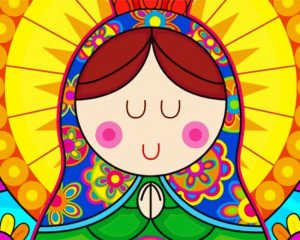 Virgencita Plis Art panels paint by numbers