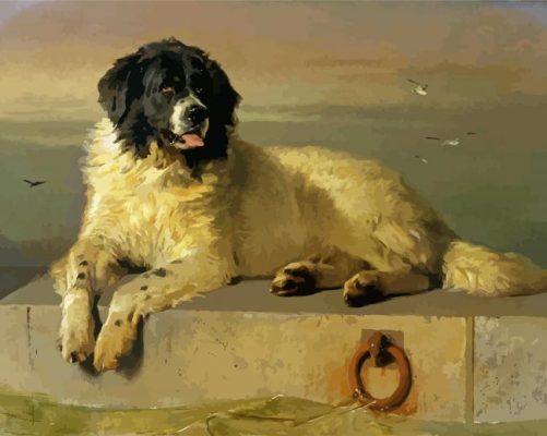A Distinguished Member of the Humane Society by edwin landseer paint by numbers
