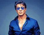 Actor Sylvester Stallone paint by numbers