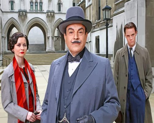 Agatha Christies Poirot Series Characters Paint by number