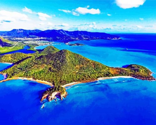 Antigua Island paint by numbers