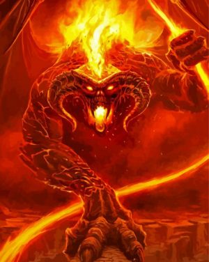 The Balrog paint by numbers