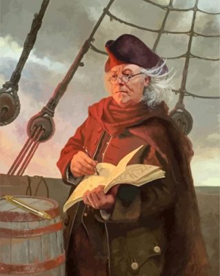 Ben Franklin Mapping paint by numbers