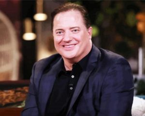 Brendan Fraser Smiling Paint by numbers